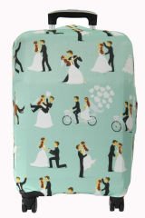 (My#122 Bride 1) VALİZLER İÇİN KILIF SETİ (KABİN ORTA VE BÜYÜK)