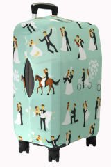 (My#122 Bride 1) VALİZLER İÇİN KILIF SETİ (KABİN ORTA VE BÜYÜK)