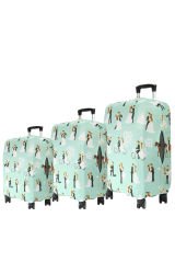 (My#122 Bride 1) VALİZLER İÇİN KILIF SETİ (KABİN ORTA VE BÜYÜK)