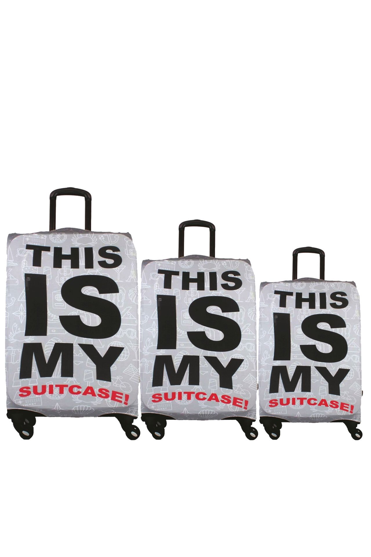 (My#13 This Is My) VALİZLER İÇİN KILIF SETİ (KABİN ORTA VE BÜYÜK)