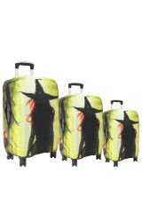 (My#126 Witch 2) VALİZLER İÇİN KILIF SETİ (KABİN ORTA VE BÜYÜK)