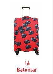 (My#16 Balonlar) VALİZLER İÇİN KILIF SETİ (KABİN ORTA VE BÜYÜK)