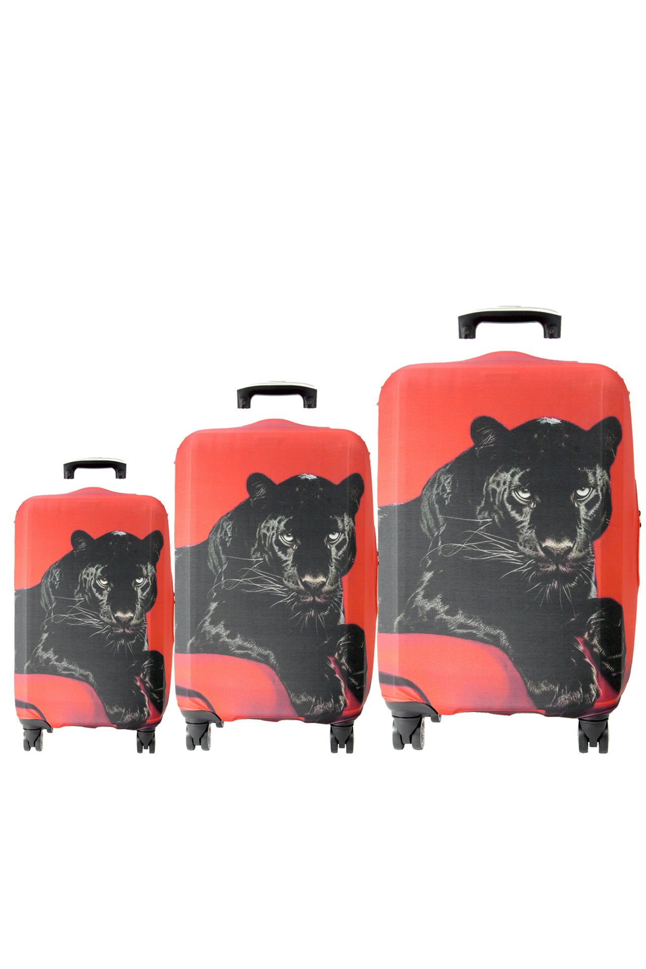 (My#128 Jaguar 2) VALİZLER İÇİN KILIF SETİ (KABİN ORTA VE BÜYÜK)