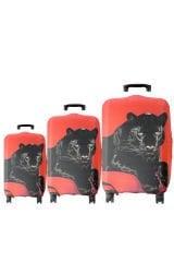 (My#128 Jaguar 2) VALİZLER İÇİN KILIF SETİ (KABİN ORTA VE BÜYÜK)