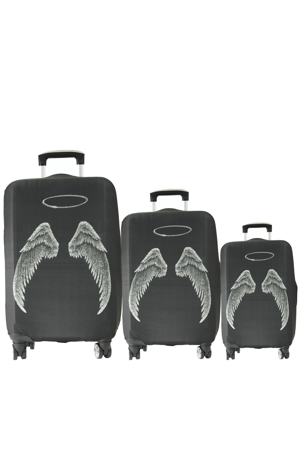 (My#130 Melek) VALİZLER İÇİN KILIF SETİ (KABİN ORTA VE BÜYÜK)