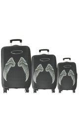 (My#130 Melek) VALİZLER İÇİN KILIF SETİ (KABİN ORTA VE BÜYÜK)