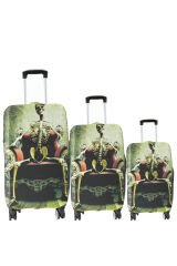 (My#131 Bone King) VALİZLER İÇİN KILIF SETİ (KABİN ORTA VE BÜYÜK)