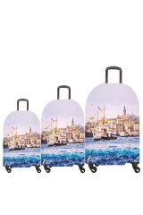 (My#33 Eminönü) VALİZLER İÇİN KILIF SETİ (KABİN ORTA VE BÜYÜK)