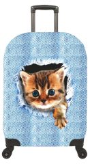 (My#53 Kedili Jean) VALİZLER İÇİN KILIF SETİ (KABİN ORTA VE BÜYÜK)