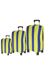 (My#92 Çizgili) VALİZLER İÇİN KILIF SETİ (KABİN ORTA VE BÜYÜK)