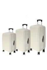 (My Bej) VALİZLER İÇİN KILIF SETİ (KABİN ORTA VE BÜYÜK)