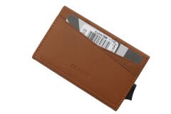 Gd 779-Düz Grande Hakiki Deri, Mekanizmalı, Erkek Cüzdan, Kartlık