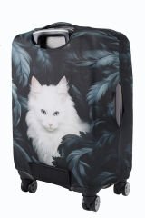 (My#85 Kedi Kara Tüy) VALİZ İÇİN KILIF