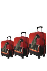 (My#127 Jaguar 1) VALİZLER İÇİN KILIF SETİ (KABİN ORTA VE BÜYÜK)