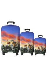 (My#120 Ayasofya / Hagia Sophia 2) VALİZLER İÇİN KILIF SETİ (KABİN ORTA VE BÜYÜK)