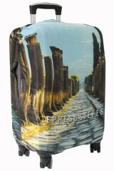 (My#117 Efes / Ephesus) VALİZLER İÇİN KILIF SETİ (KABİN ORTA VE BÜYÜK)