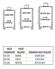 My Saraciye Valiz Kılıfı, Bavul Kılıfı Büyük, Orta, Kabin Boy Kılıf Seti, My 36 Karışık