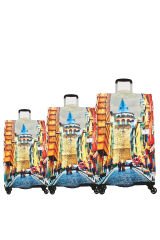 (My#17 Galata) VALİZLER İÇİN KILIF SETİ (KABİN ORTA VE BÜYÜK)