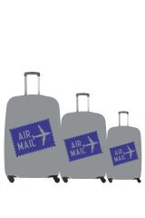 My 24 Air Mail VALİZ KILIFI / BAVUL KORUYUCU ÖRTÜSÜ Büyük, Orta, Kabin Boy Set