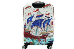 My 57 Çini Gemi VALİZ KILIFI / BAVUL KORUYUCU ÖRTÜSÜ Büyük, Orta, Kabin Boy Set
