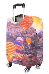 My 73 Kapadokya 3 VALİZ KILIFI / BAVUL KORUYUCU ÖRTÜSÜ Büyük, Orta, Kabin Boy Set