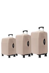 My Kum Bej VALİZ KILIFI / BAVUL KORUYUCU ÖRTÜSÜ Büyük, Orta, Kabin Boy Set