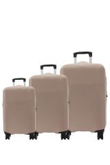 My Kum Bej VALİZ KILIFI / BAVUL KORUYUCU ÖRTÜSÜ Büyük, Orta, Kabin Boy Set