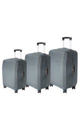 My Gri VALİZ KILIFI / BAVUL KORUYUCU ÖRTÜSÜ Büyük, Orta, Kabin Boy Set