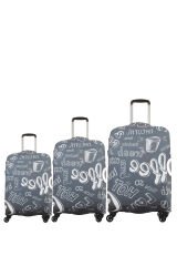 My 11 Coffee VALİZ KILIFI / BAVUL KORUYUCU ÖRTÜSÜ Büyük, Orta, Kabin Boy Set