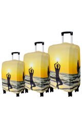 (My#112 Yoga) VALİZLER İÇİN KILIF SETİ (KABİN ORTA VE BÜYÜK)