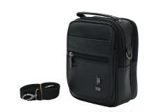 Plevr 6754 Us Polo Assn Suni Deri Omuz Askılı, Kulplu Erkek Portföy Çantası