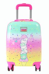 Coral High 16777 Dorndurmalı Kedi Desen - ABS  Çocuk Valizi