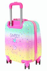 Coral High 16777 Dorndurmalı Kedi Desen - ABS  Çocuk Valizi