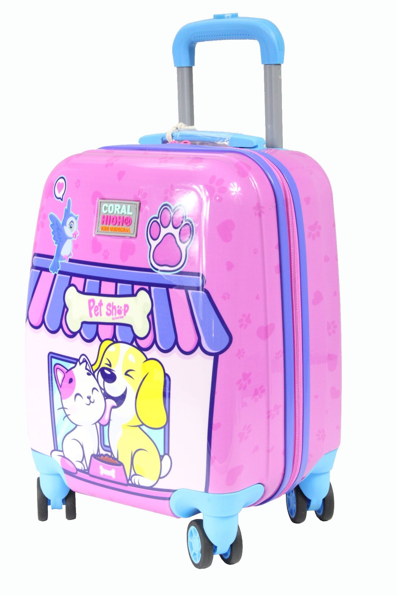 Coral High 16776 Pet Shop Desen - ABS  Çocuk Valizi
