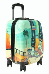 Coral High 16742 Kaykay Desen - ABS  Çocuk Valizi