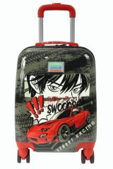 Coral High 16738 Kırmızı Araba Desen - ABS  Çocuk Valizi