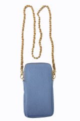 Ççs London 10022 Suni Deri Kadın Telefon Çantası, Telefonluk