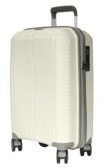 GRND 10728 PP SIRIUS- Büyük + Orta + Kabin Boy Valiz / Bavul Seti - Kemik/Şampanya