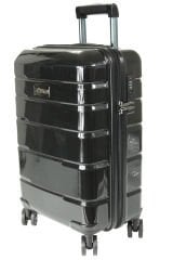 Nippon 1807 Titanium PC - Büyük + Orta + Kabin Boy Valiz / Bavul Seti - Siyah