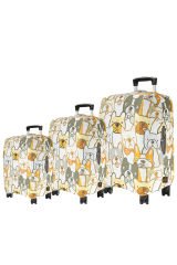 (My#140 PUG 2) VALİZLER İÇİN KILIF SETİ (KABİN ORTA VE BÜYÜK)