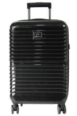 Nippon 1811 Nomad PC - Büyük + Orta + Kabin Boy Valiz / Bavul Seti - Siyah