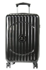 Nippon 1802 Oxygen PC - Büyük + Orta + Kabin Boy Valiz / Bavul Seti - Siyah