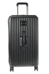 Francesco Ferellino 10706 ABS SANDIK - Büyük + Orta Boy Valiz / Bavul Seti - Siyah