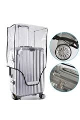 (My Şeffaf) VALİZ İÇİN KILIF Seti - Kabin+ Orta + Büyük