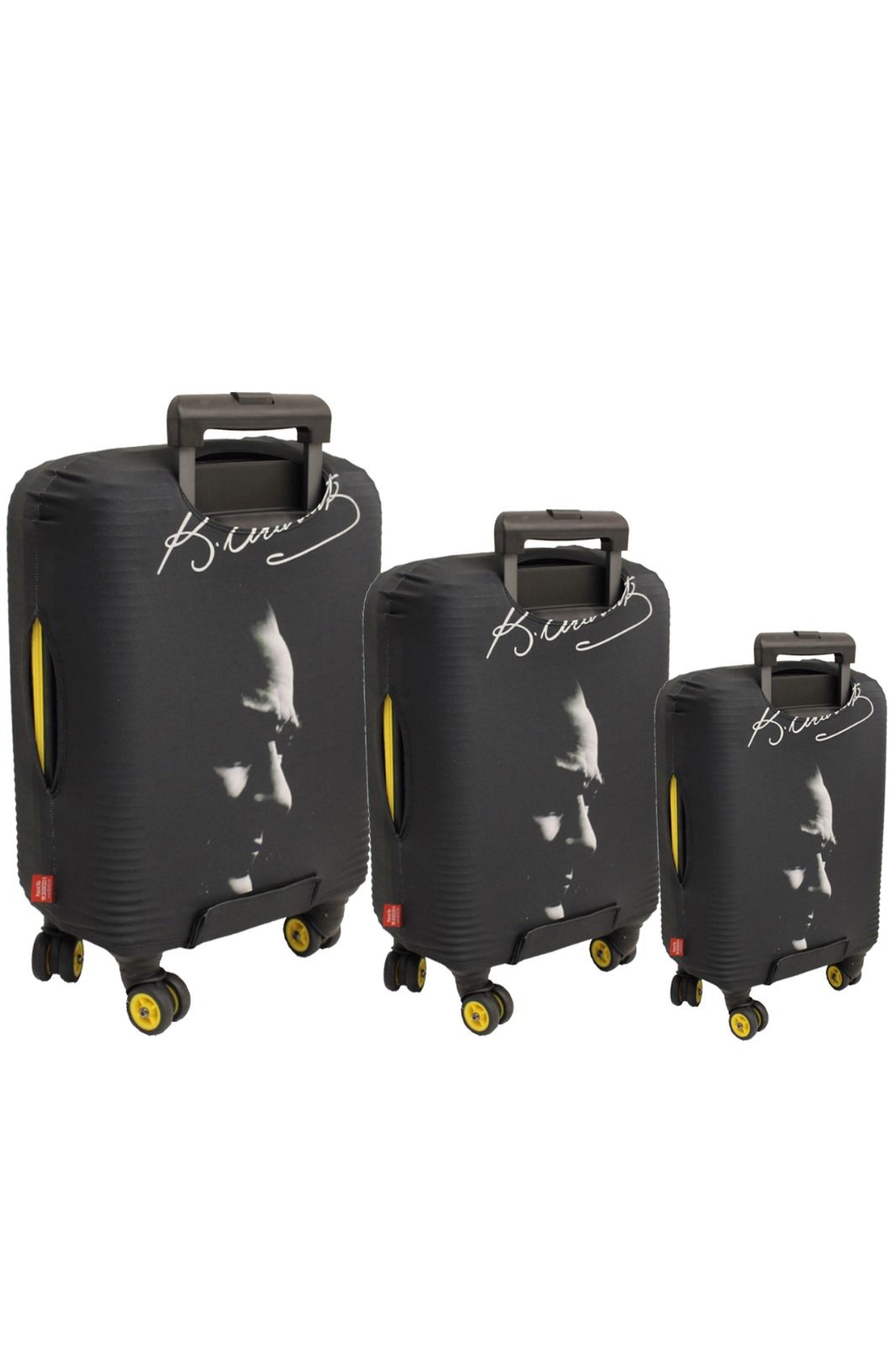 (My#51 Atatürk) VALİZLER İÇİN KILIF SETİ (KABİN ORTA VE BÜYÜK)