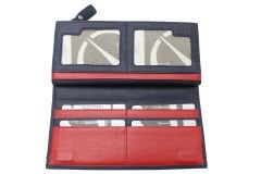 Gd 2713-L Grande Lacivert Hakiki Deri Bayan Cüzdan - Kartlık