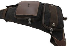 Ççs 30700-S Siyah Kanvas Kumaş Çapraz Çanta - Body Bag