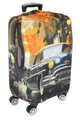 (My#104 Antika) VALİZLER İÇİN KILIF SETİ (KABİN ORTA VE BÜYÜK)