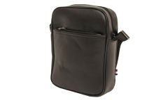 Plevr 8419-S  Us Polo Assn Siyah Suni Deri Omuz Askılı Portföy Çantası