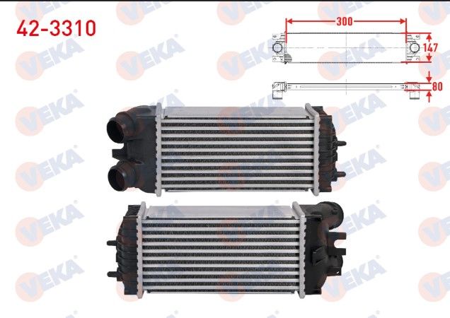 CITROEN BERLINGO / BERLINGO FIRST MPV 1.6 HDI 75 75 hp 2005-2011 TURBO RADYATORU (INTERCOOLER)